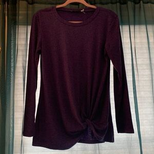 Purple heather long sleeve